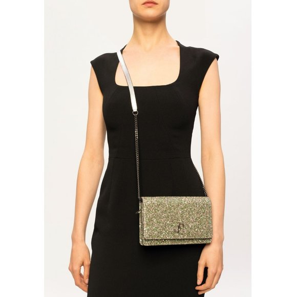 Jimmy Choo Bags Jimmy Choo Womens Metallic Palace Glitter Crossbody